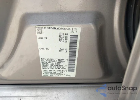 2013 Nissan Altima 2.5 Sv from USA, damaged, VIN 1N4AL3AP2DC185896